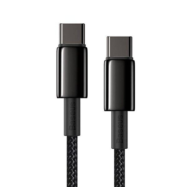 Baseus Tungsten Gold Type-C to Type-C 100W 1 M Hızlı Şarj ve Data Kablosu