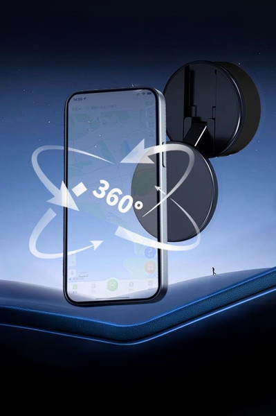 Torima X10Q Siyah Manyetik Adsorpsiyon Vakumlu Kompakt Telefonu Tutucu