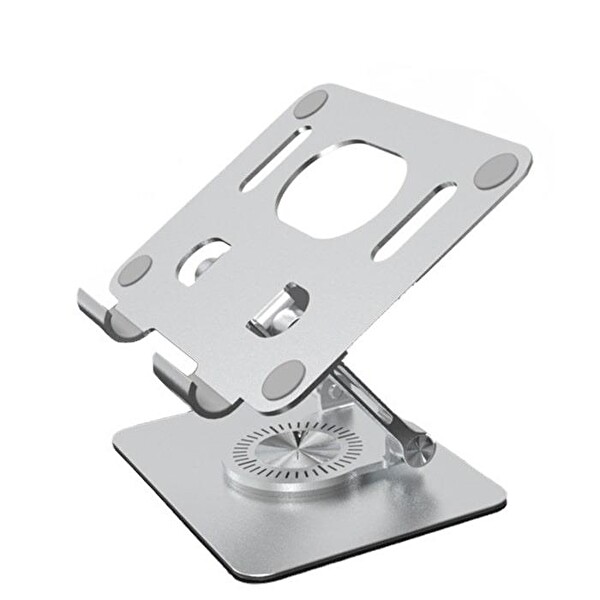ZHL Tools Katlanabilir Alüminyum Tablet ve Telefon Tutucu Standı Gümüş