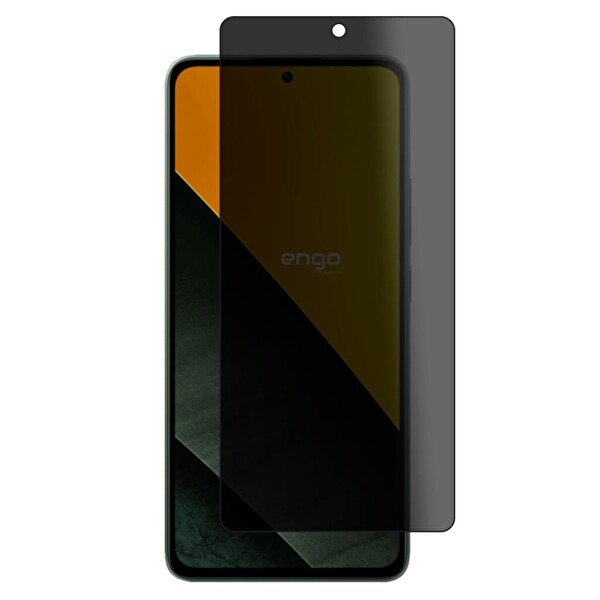 Engo Poco M7 Pro Gizlilik Korumalı Şeffaf Hayalet Ekran Koruyucu