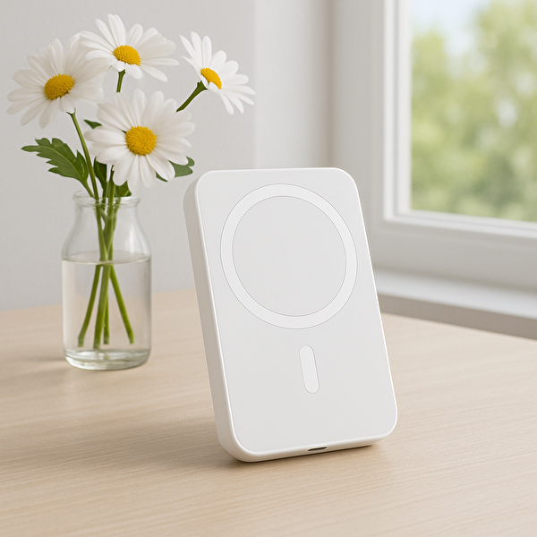 ScHitec YK-P950 Taşınabilir Magsafe Özellikli 10000 mAh Beyaz Powerbank