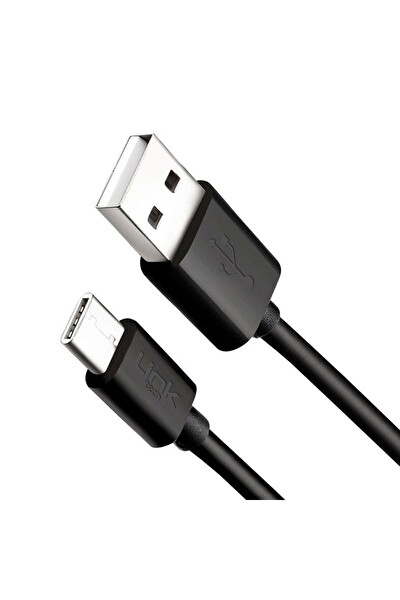 Linktech K564 Strong 30 CM 3A USB Tip-C Powerbank Şarj Kablosu Siyah