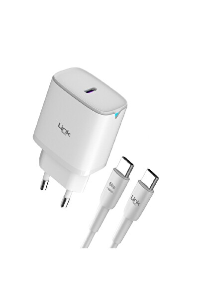 Linktech C312 30 W Pd Gan3 Type-c To Type-c Kablolu Şarj Aleti Set