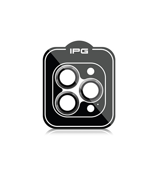 IPG ProLENS Kamera Lens Koruyucu - iPhone 16 Pro Pro Max Uyumlu Alüminyum Çerçeve Kırılmaz Cam Uzay Grisi