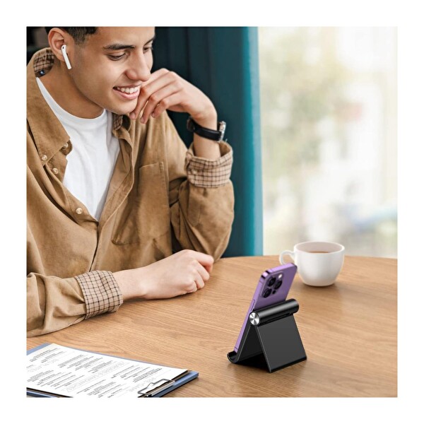 Ugreen Çok Açılı Masaüstü Siyah Telefon Standı