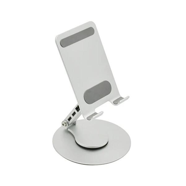 McStorey Usb Çoklayıcı Type-C Çoğaltıcı Telefon Tutucu - Gümüş
