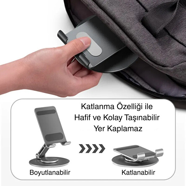 McStorey Usb Çoklayıcı Type-C Çoğaltıcı Telefon Tutucu - Gümüş