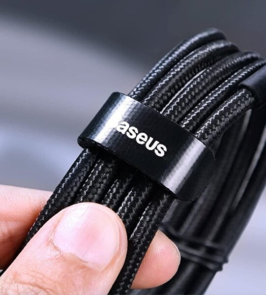 Baseus Cafule 20 V 5A CATKLF-AL91 PD2.0 100W Type-C to Type-C 2 M Kırmızı - Siyah Flash Şarj