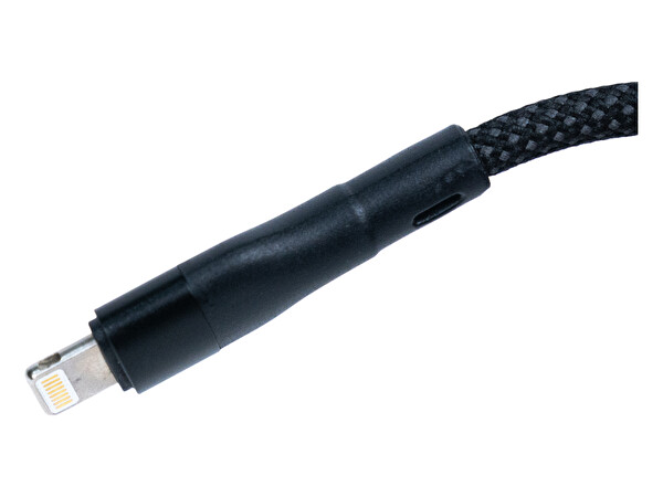 4Berry BMLC-02 Type-C - Lightning Manyetik 1.5 M 3A Siyah Hızlı Şarj Kablosu