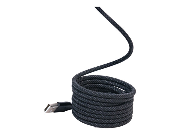 4Berry KS-AC01 USB-C-USB-A Manyetik 1 M Siyah Süper Hızlı Şarj Kablosu