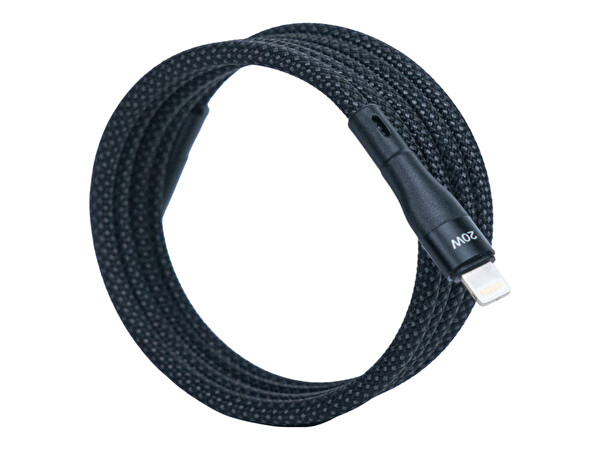 4Berry BMLC-01 Type-C - Lightning 3 A Manyetik 1 M Siyah Hızlı Şarj Kablosu