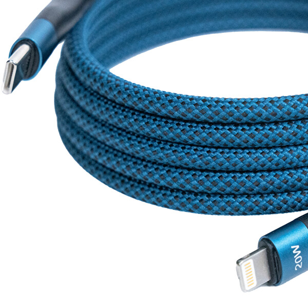 4Berry KS-CL01 USB-C Lightning Manyetik 1 M Mavi Süper Hızlı Şarj Kablosu