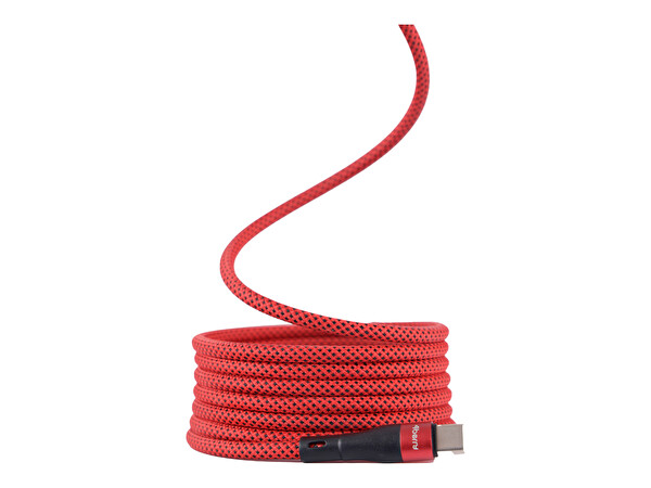4Berry BMUC-02 USB-A-C Manyetik 1.5 M Kırmızı Süper Hızlı Şarj Kablosu