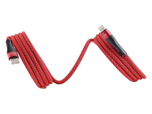 4Berry BMUC-02 USB-A-C Manyetik 1.5 M Kırmızı Süper Hızlı Şarj Kablosu