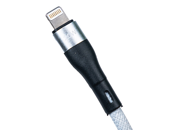 4Berry BMLC-01 Type-C-Lightning 3 A Manyetik 1 M Beyaz Hızlı Şarj Kablosu