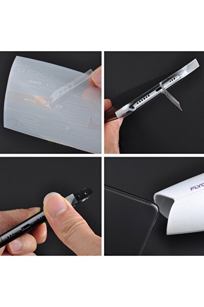 ZHL Tools iPhone 12 Pro 6.1 Hidrojel Hayalet Yan Alt Üst Kamera Kaplama Şeffaf Film