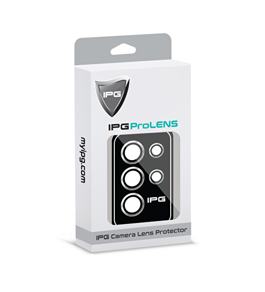 IPG ProLENS Samsung Galaxy S24 Ultra Kamera Lens Koruyucu Alüminyum CD Çerçeveli Kırılmaz Cam Gümüş