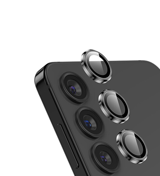 IPG ProLENS Samsung Galaxy S24 Kamera Lens Koruyucu Alüminyum CD Çerçeveli Kırılmaz Cam Uzay Grisi
