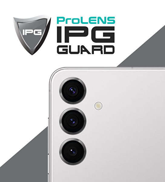 IPG ProLENS Samsung Galaxy S24 Kamera Lens Koruyucu Alüminyum CD Çerçeveli Kırılmaz Cam Uzay Grisi