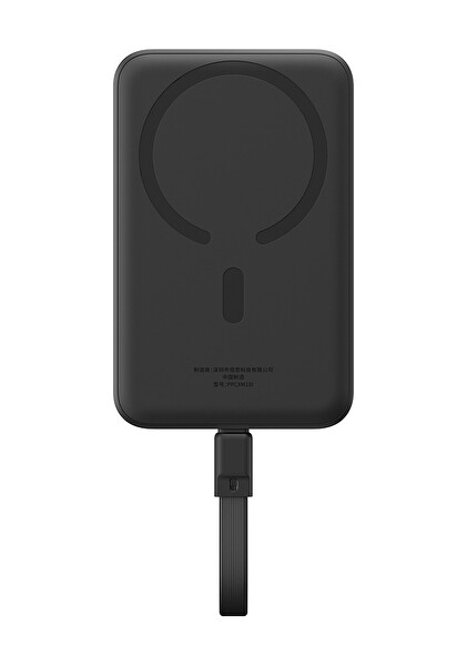 Baseus Magsafe Mini Type-C Kablolu Wireless 10.000 mAh 30 W Siyah Powerbank