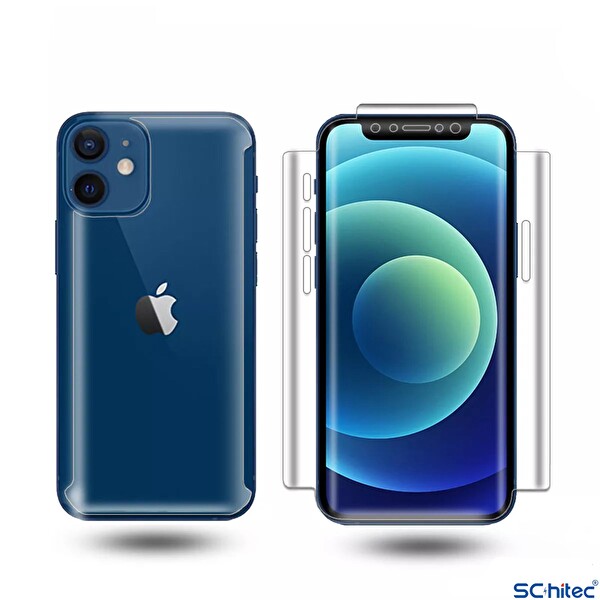 ScHitec Realme Note 60 İle Uyumlu Ön-Arka Darbe Emici HD Ekran Koruyucu Kaplama