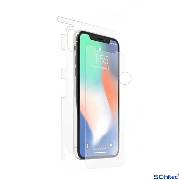 ScHitec Samsung Galaxy M15 5G İle Uyumlu Ön-Arka 360 Fullbody Darbe Emici Kaplama ve Hd Ekran Koruyucu