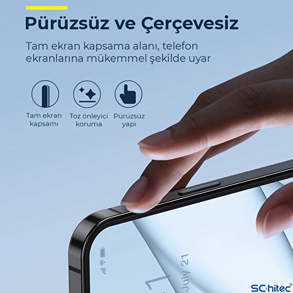 ScHitec Xiaomi 14 Ultra İle Uyumlu Ön Darbe Emici HD Ekran Koruyucu Kaplama