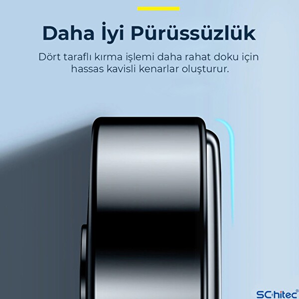 ScHitec Tecno Camon 30 İle Uyumlu Ön Darbe Emici HD Ekran Koruyucu Kaplama