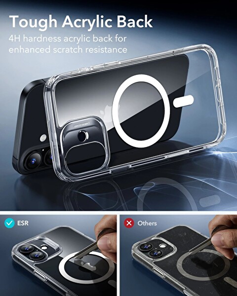 ESR Apple iPhone 17 Classic Hybrid Kamera Kontrol Koruma Butonlu Magsafe Kapak Kılıf