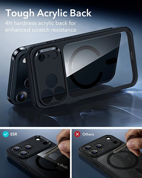 ESR Apple iPhone 17 Pro Max Classic Hybrid Kamera Kontrol Koruma Butonlu Magsafe Kapak Kılıf