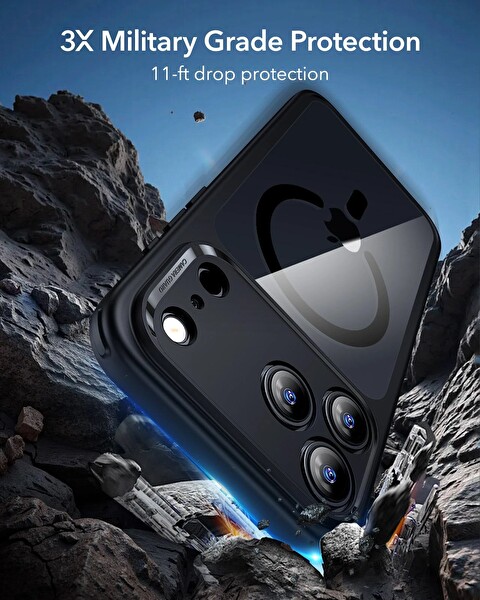 ESR Apple iPhone 17 Pro Classic Hybrid Kamera Kontrol Koruma Butonlu Magsafe Kapak Kılıf