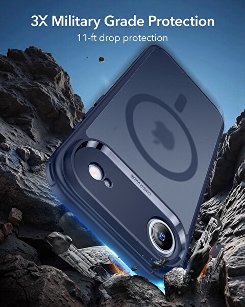 ESR Apple iPhone 17 Air Classic Hybrid Kamera Kontrol Koruma Butonlu Magsafe Kapak