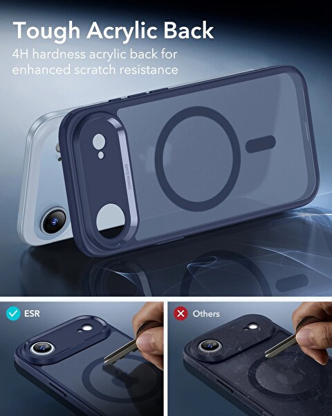 ESR Apple iPhone 17 Air Classic Hybrid Kamera Kontrol Koruma Butonlu Magsafe Kapak