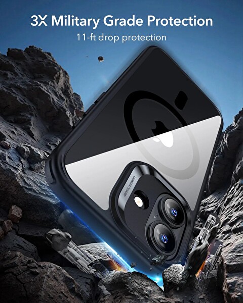 ESR Apple iPhone 17 Classic Hybrid Kamera Kontrol Koruma Butonlu Magsafe Kapak Kılıf