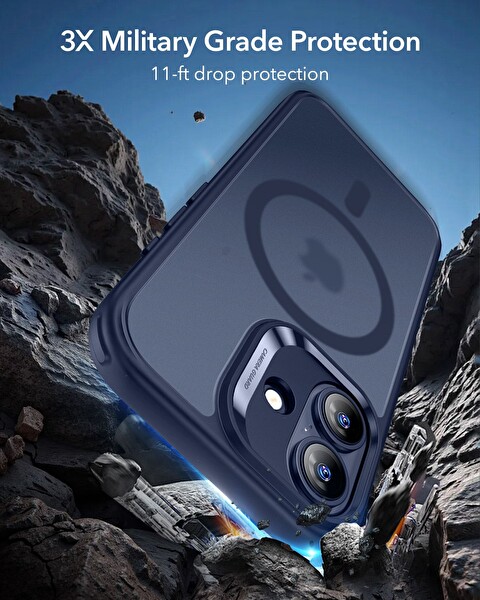 ESR Apple iPhone 17 Classic Hybrid Kamera Kontrol Koruma Butonlu Magsafe Kapak