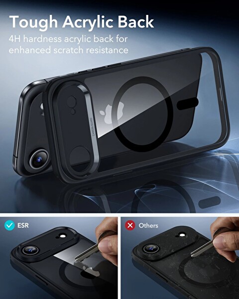 ESR Apple iPhone 17 Air Classic Hybrid Kamera Kontrol Koruma Butonlu Magsafe Kapak Kılıf