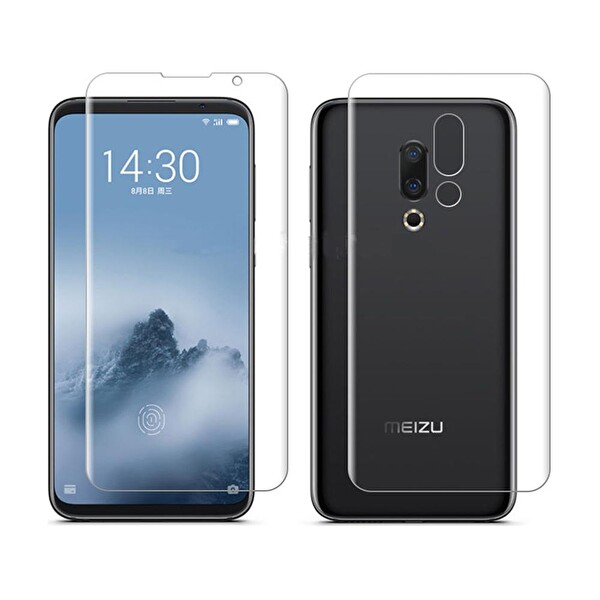 Winex Meizu 17 Pro Ön-Arka Darbe Emici HD Ekran Koruyucu Kaplama