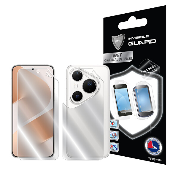 IPG Huawei Pura 80 Pro/Pro+ için Hydrogel Koruma Tam Kaplama Ekran ve Arka Koruyucu