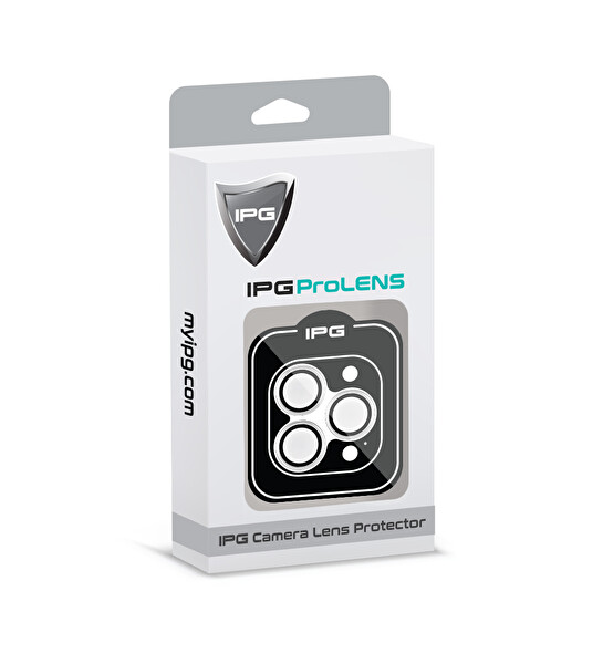 IPG iPhone 14 Pro / Pro Max için IPG ProLENS Şeffaf Kamera Lens Koruma HD Görünümlük Temperli Cam Çizilmez Lens Kapağı