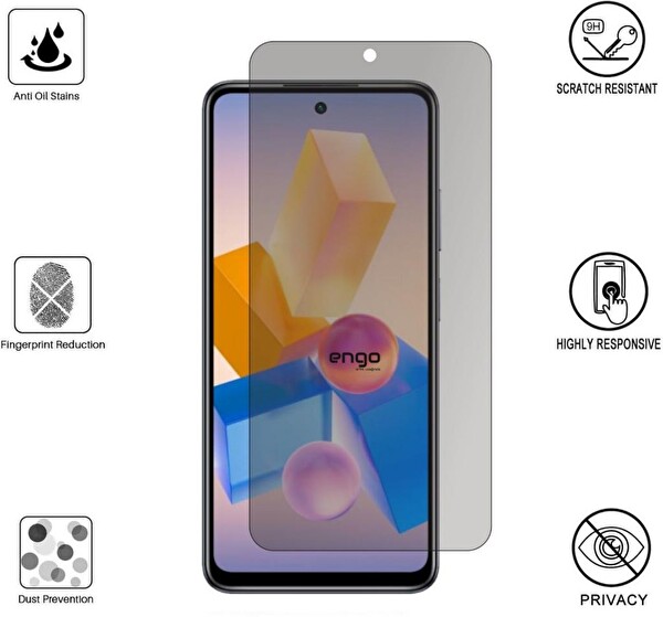 Engo Infinix Hot 40i İle Uyumlu Hayalet Ekran Koruyucu Nano