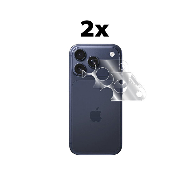 Apple iPhone 17 Pro için Hydrogel Kamera Koruyucu (2 Adet)