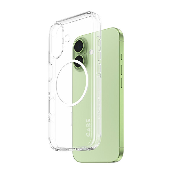 Panzerglass Care By PanzerGlass Flagship iPhone 17 Transparent Urban Explorer Beyaz MagSafe Uyumlu Kılıf