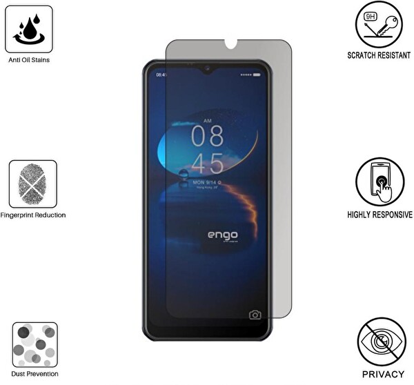 Engo Mipo M25 İle Uyumlu Hayalet Ekran Koruyucu Nano Şeffaf