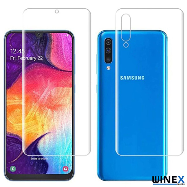 Winex Xiaomi Mi 9 Transparent Edition Ön-Arka Darbe Emici HD Ekran Koruyucu Kaplama