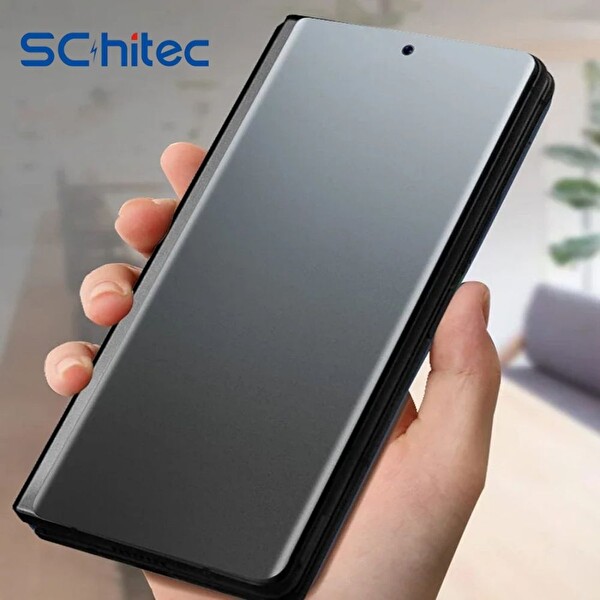 ScHitec Samsung Galaxy Z Fold 3 Darbe Emici Premium Mat Ön Ekran Koruyucu Poliüretan Film