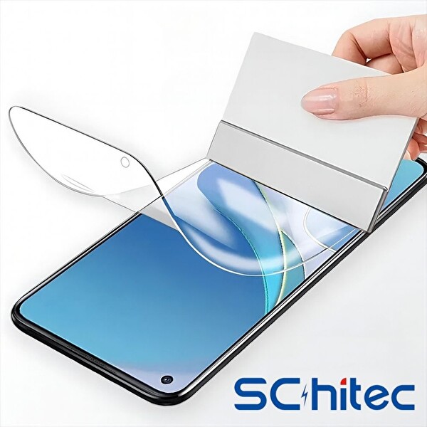 ScHitec Samsung Galaxy S25+ Darbe Emici Premium Ön Şeffaf Nano Ekran Koruyucu Poliüretan Film