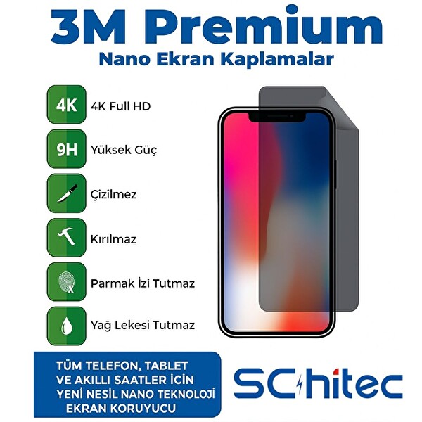 ScHitec Samsung Galaxy S25+ Darbe Emici Premium Ön Şeffaf Nano Ekran Koruyucu Poliüretan Film