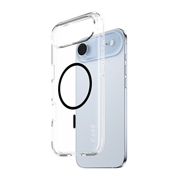 Panzerglass Care by PanzerGlass Flagship iPhone Air Transparent Urban Explorer Siyah MagSafe Uyumlu Kılıf