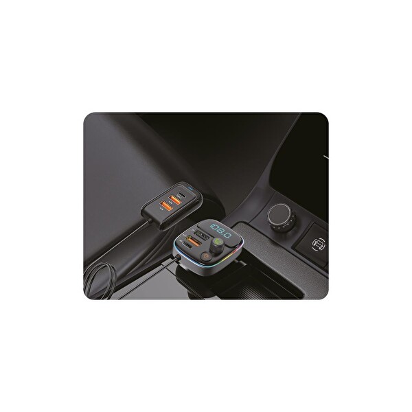 Sunix MDL-17 PD 30W Şarj ve RGB Led Işıklı Araç Modülatörü