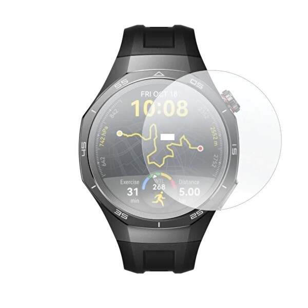 Rova Huawei Watch GT 6 Pro Uyumlu 3 Adet Şeffaf Ultra Koruyucu Nano Jelatin